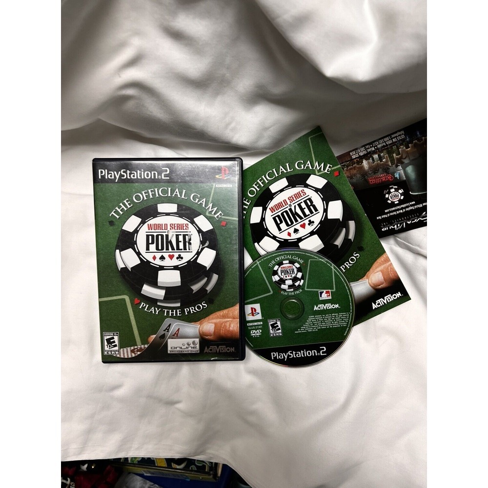 019-014 *Buy2Get1 World Series of Poker Video Game‎ PlayStation 2 PS2 CIB Manual